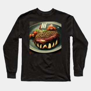 Steak Bites Back Long Sleeve T-Shirt